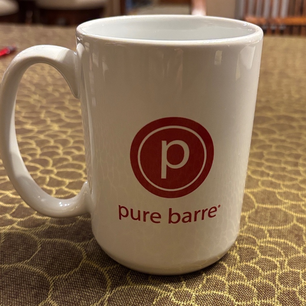 Pure Barre Red and White Coffee Mug